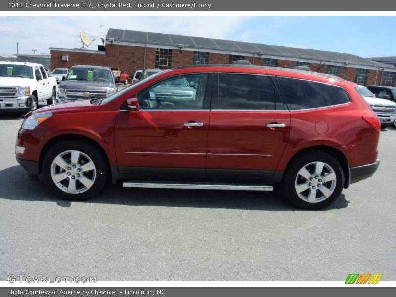 Crystal Red Tintcoat / Cashmere/Ebony 2012 Chevrolet Traverse LTZ