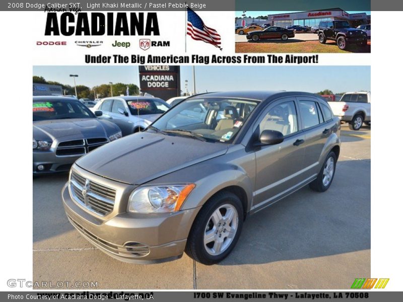 Light Khaki Metallic / Pastel Pebble Beige 2008 Dodge Caliber SXT
