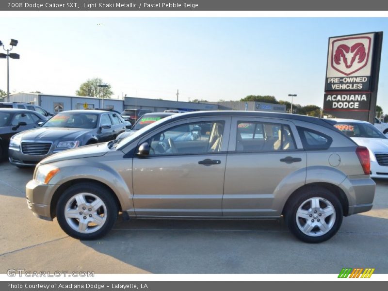 Light Khaki Metallic / Pastel Pebble Beige 2008 Dodge Caliber SXT