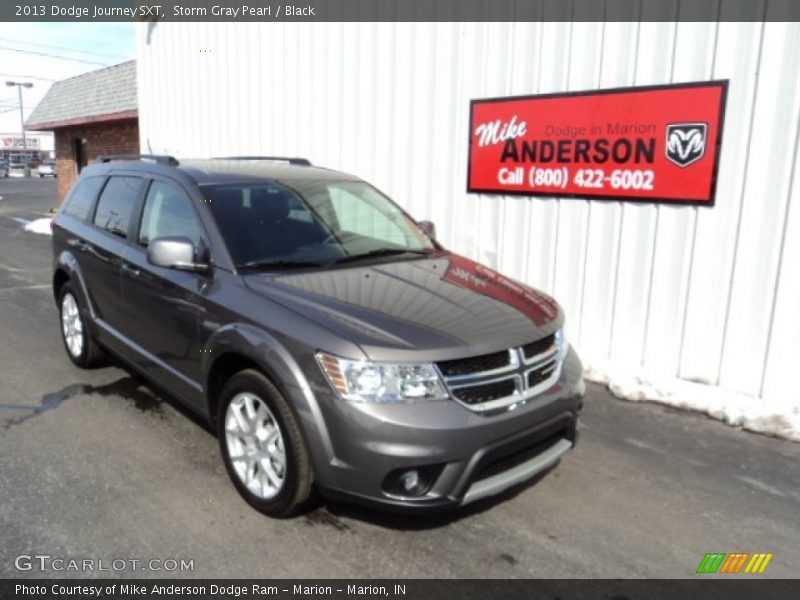 Storm Gray Pearl / Black 2013 Dodge Journey SXT