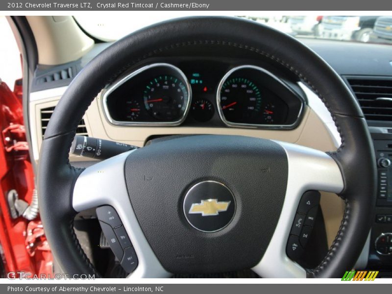Crystal Red Tintcoat / Cashmere/Ebony 2012 Chevrolet Traverse LTZ