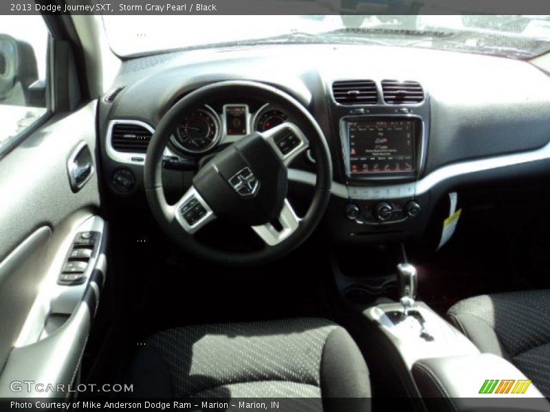 Storm Gray Pearl / Black 2013 Dodge Journey SXT