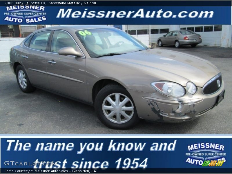 Sandstone Metallic / Neutral 2006 Buick LaCrosse CX