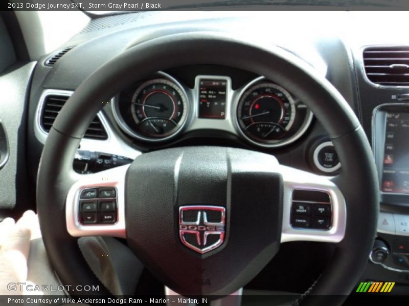 Storm Gray Pearl / Black 2013 Dodge Journey SXT