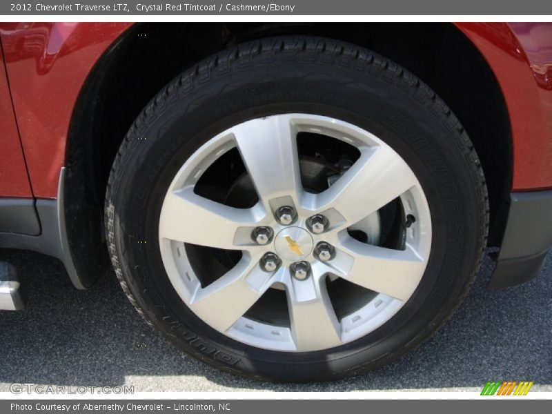 Crystal Red Tintcoat / Cashmere/Ebony 2012 Chevrolet Traverse LTZ