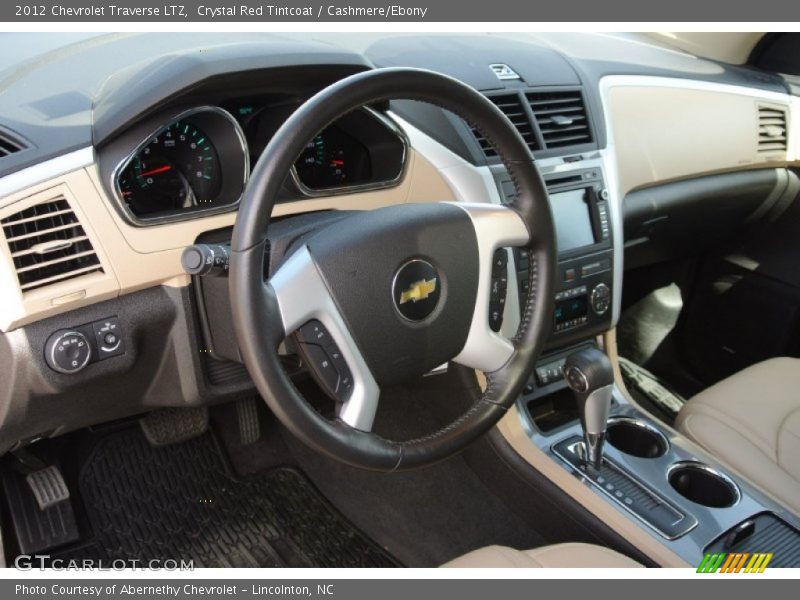 Crystal Red Tintcoat / Cashmere/Ebony 2012 Chevrolet Traverse LTZ