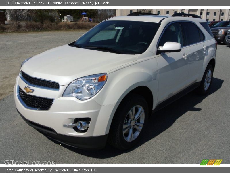 White Diamond Tricoat / Jet Black 2013 Chevrolet Equinox LT