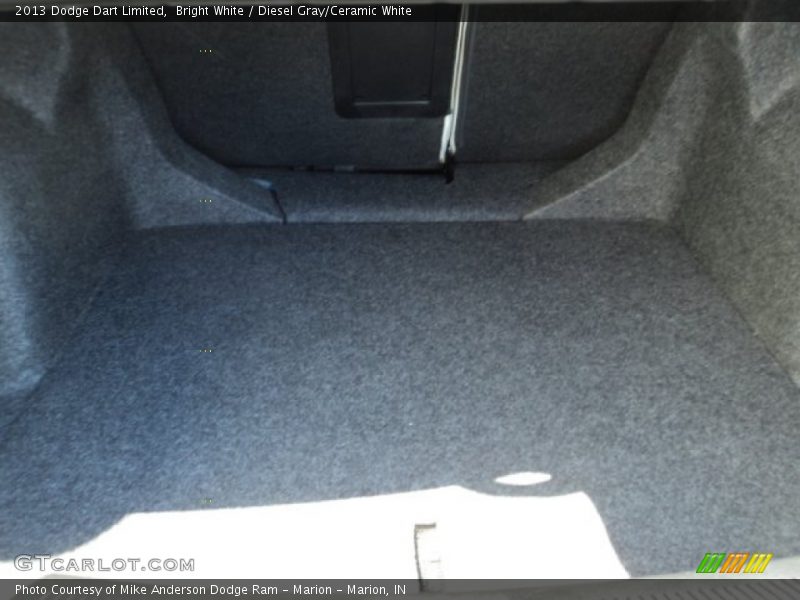 Bright White / Diesel Gray/Ceramic White 2013 Dodge Dart Limited