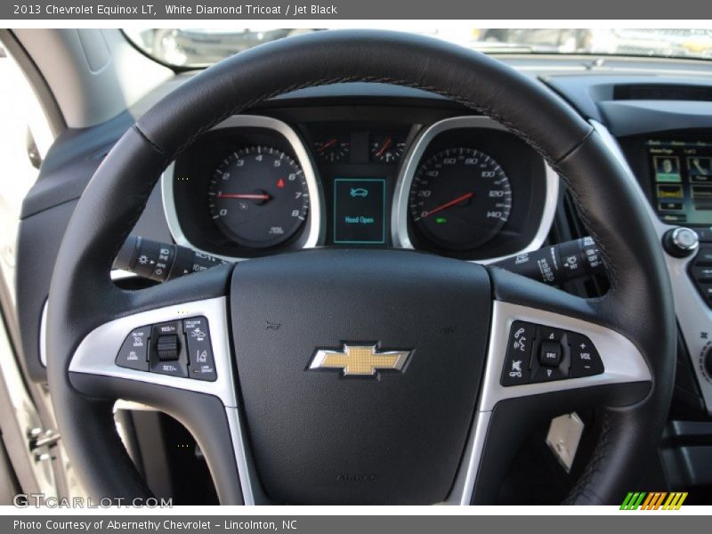 White Diamond Tricoat / Jet Black 2013 Chevrolet Equinox LT