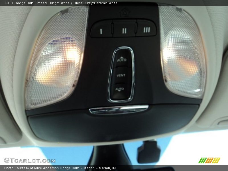 Bright White / Diesel Gray/Ceramic White 2013 Dodge Dart Limited