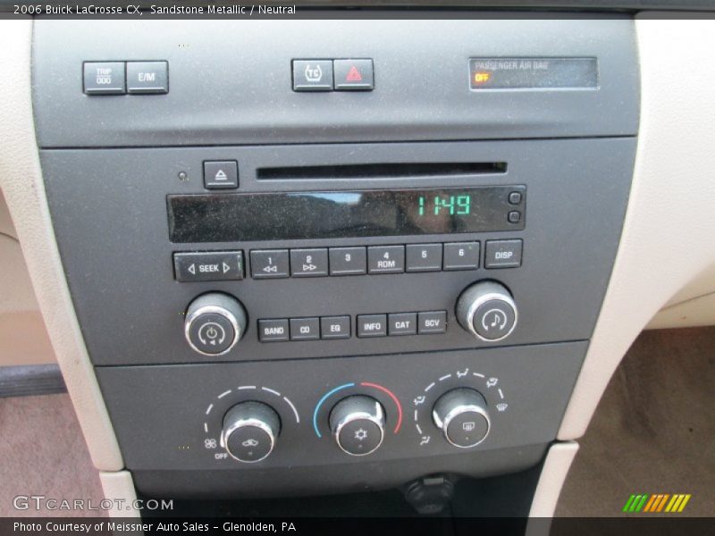 Sandstone Metallic / Neutral 2006 Buick LaCrosse CX