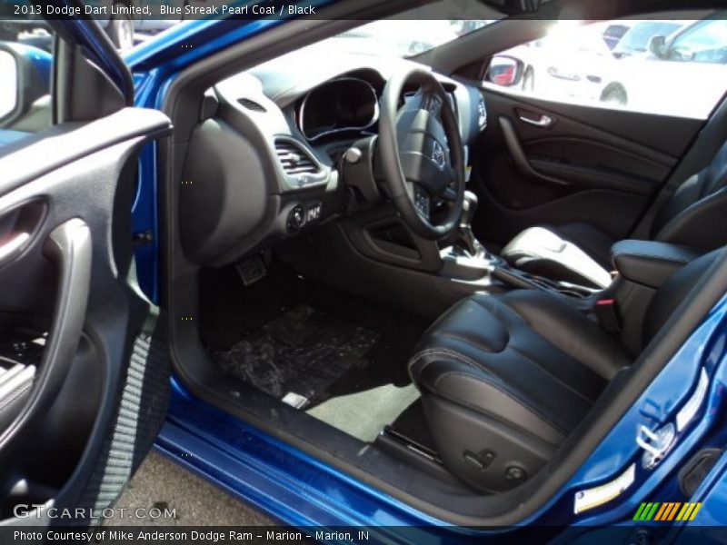 Blue Streak Pearl Coat / Black 2013 Dodge Dart Limited