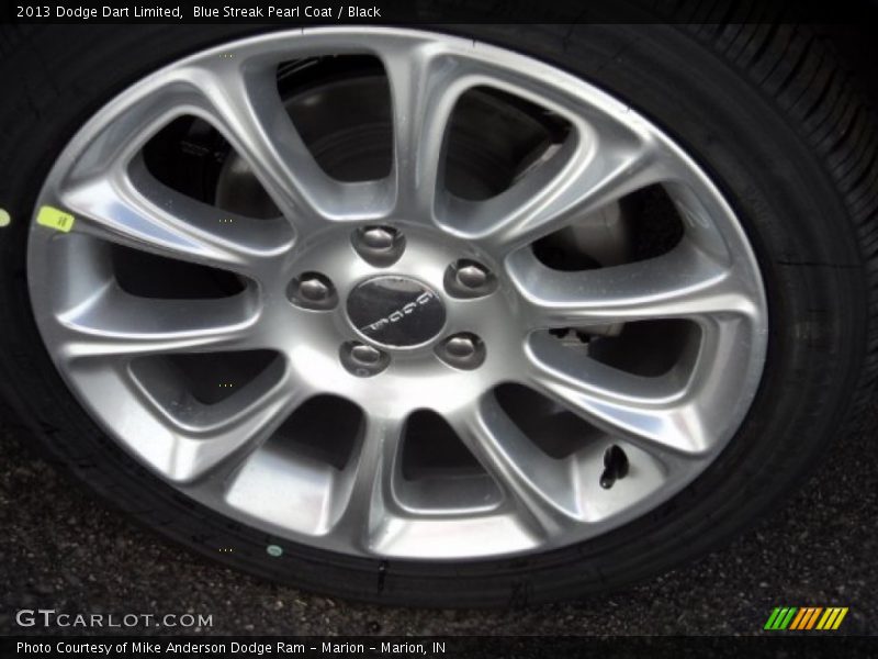 Blue Streak Pearl Coat / Black 2013 Dodge Dart Limited