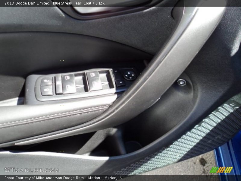 Blue Streak Pearl Coat / Black 2013 Dodge Dart Limited