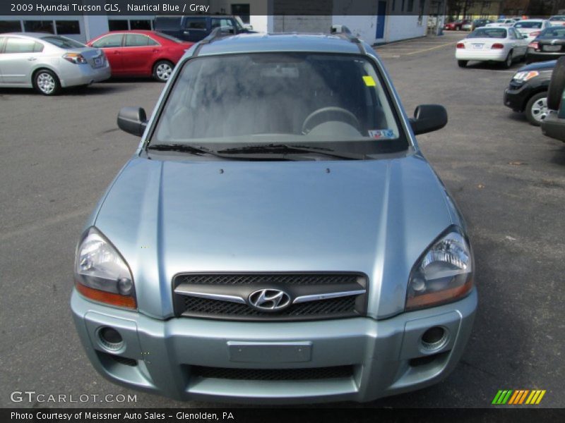 Nautical Blue / Gray 2009 Hyundai Tucson GLS