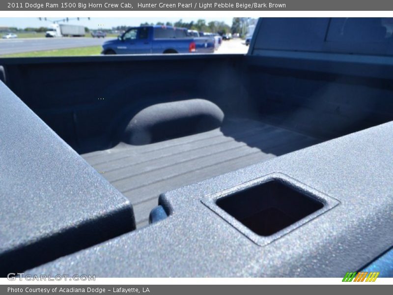 Hunter Green Pearl / Light Pebble Beige/Bark Brown 2011 Dodge Ram 1500 Big Horn Crew Cab