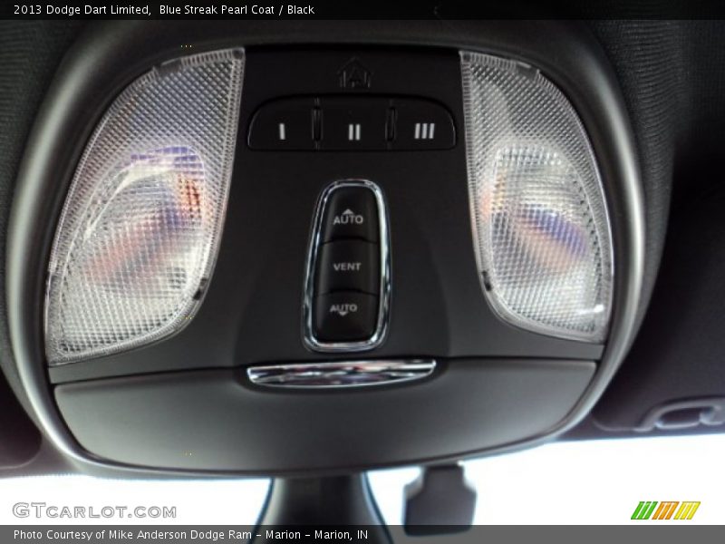 Blue Streak Pearl Coat / Black 2013 Dodge Dart Limited