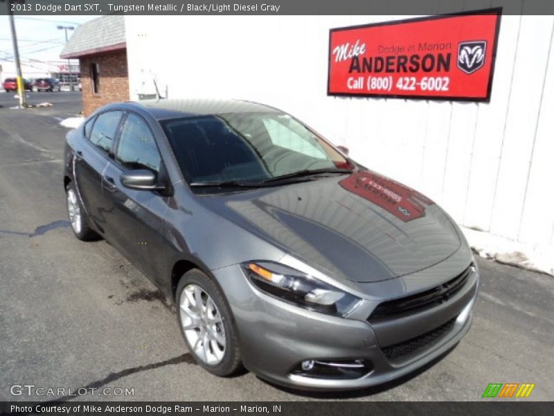 Tungsten Metallic / Black/Light Diesel Gray 2013 Dodge Dart SXT
