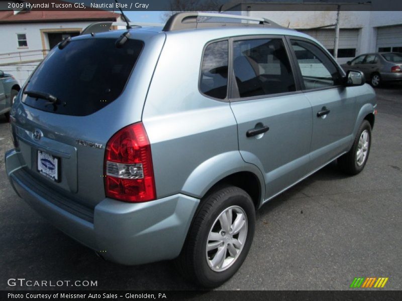 Nautical Blue / Gray 2009 Hyundai Tucson GLS