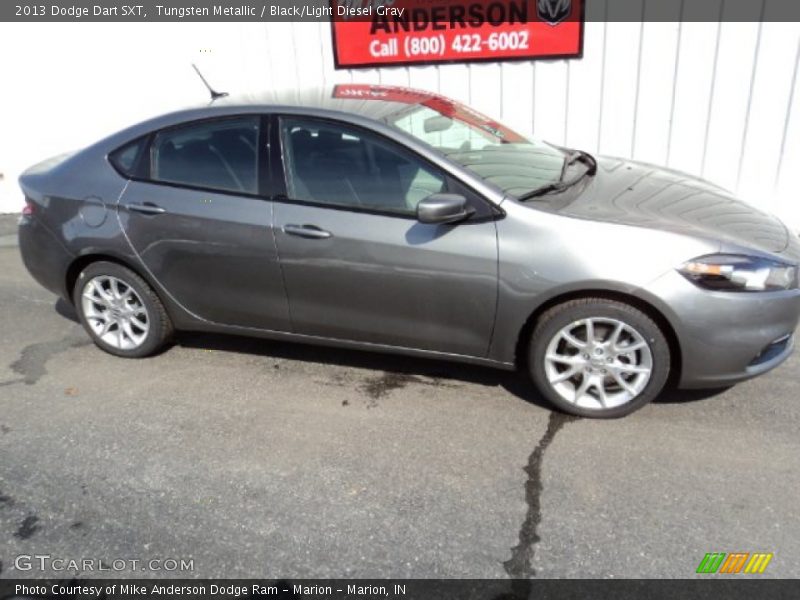 Tungsten Metallic / Black/Light Diesel Gray 2013 Dodge Dart SXT