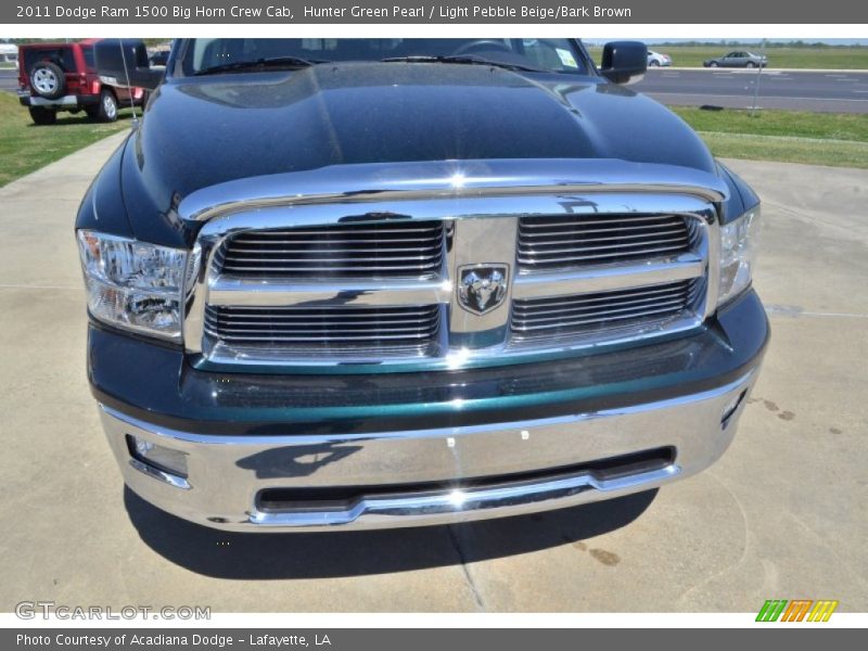 Hunter Green Pearl / Light Pebble Beige/Bark Brown 2011 Dodge Ram 1500 Big Horn Crew Cab