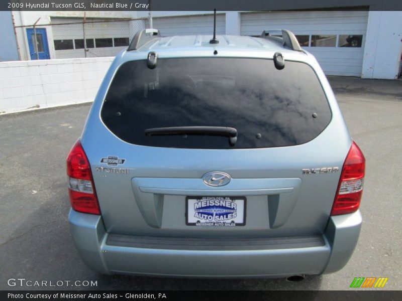 Nautical Blue / Gray 2009 Hyundai Tucson GLS