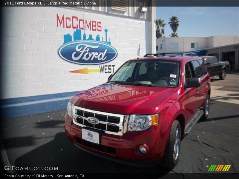 Sangria Red Metallic / Stone 2011 Ford Escape XLT