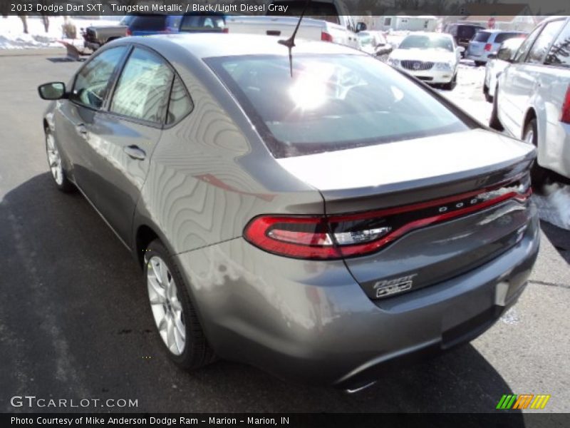 Tungsten Metallic / Black/Light Diesel Gray 2013 Dodge Dart SXT