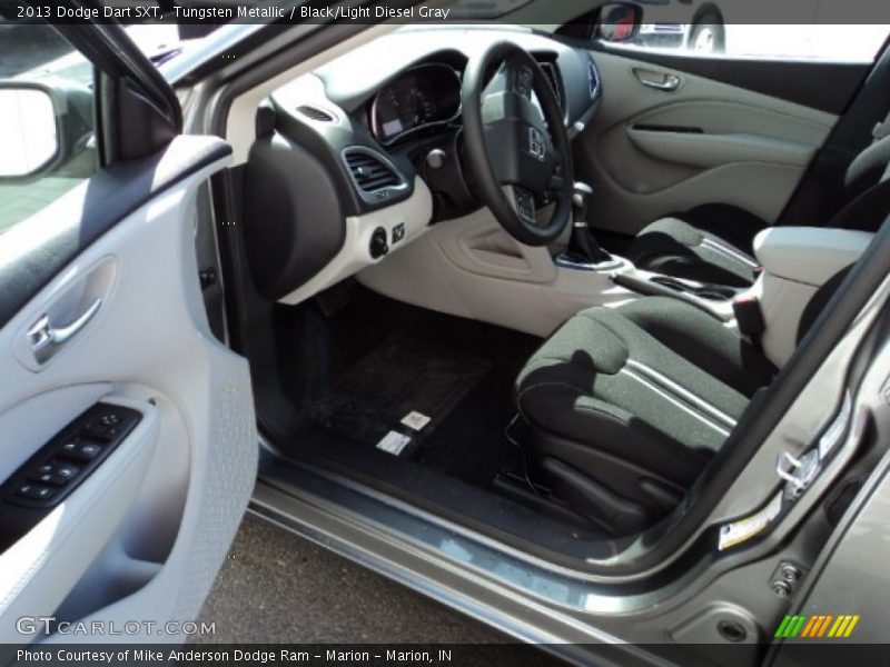 Tungsten Metallic / Black/Light Diesel Gray 2013 Dodge Dart SXT