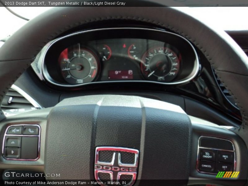 Tungsten Metallic / Black/Light Diesel Gray 2013 Dodge Dart SXT
