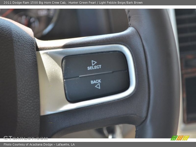 Hunter Green Pearl / Light Pebble Beige/Bark Brown 2011 Dodge Ram 1500 Big Horn Crew Cab
