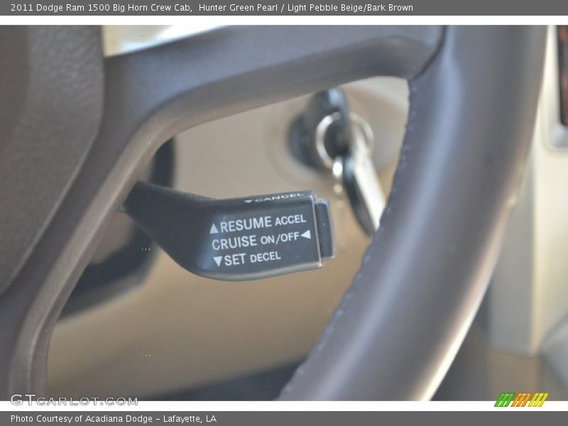 Hunter Green Pearl / Light Pebble Beige/Bark Brown 2011 Dodge Ram 1500 Big Horn Crew Cab