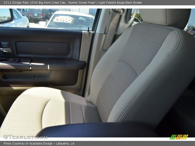 Hunter Green Pearl / Light Pebble Beige/Bark Brown 2011 Dodge Ram 1500 Big Horn Crew Cab