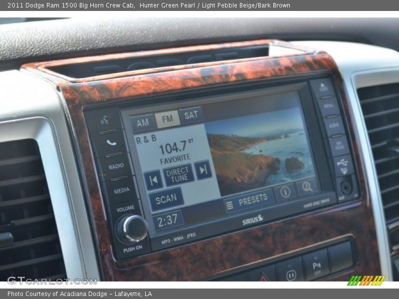 Hunter Green Pearl / Light Pebble Beige/Bark Brown 2011 Dodge Ram 1500 Big Horn Crew Cab