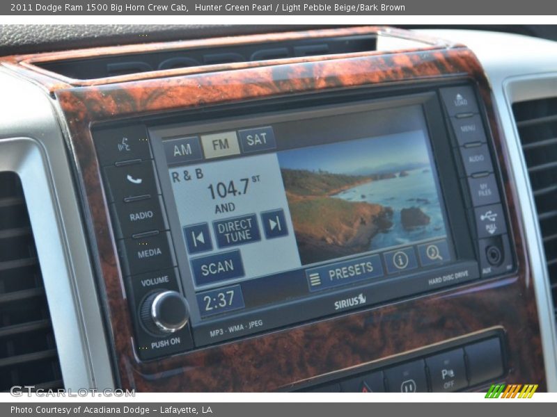 Hunter Green Pearl / Light Pebble Beige/Bark Brown 2011 Dodge Ram 1500 Big Horn Crew Cab