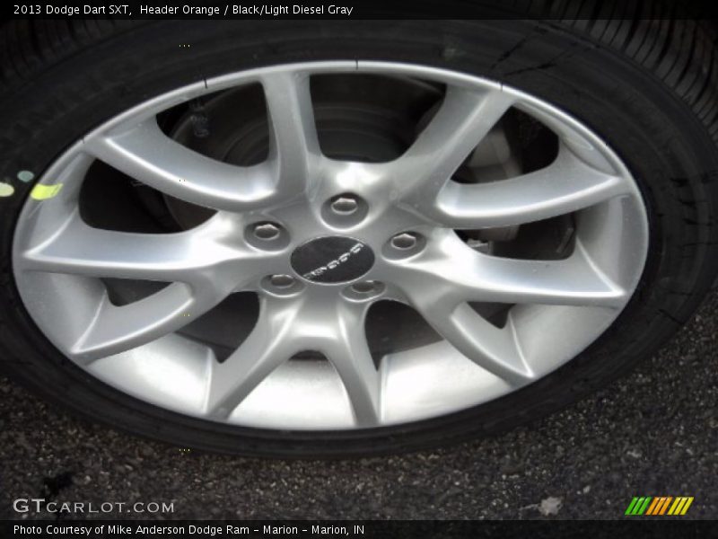 Header Orange / Black/Light Diesel Gray 2013 Dodge Dart SXT