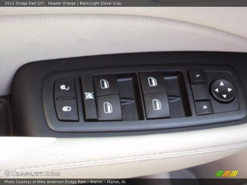 Header Orange / Black/Light Diesel Gray 2013 Dodge Dart SXT