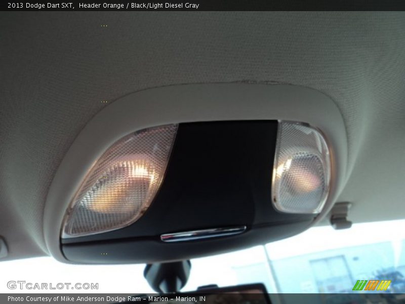 Header Orange / Black/Light Diesel Gray 2013 Dodge Dart SXT