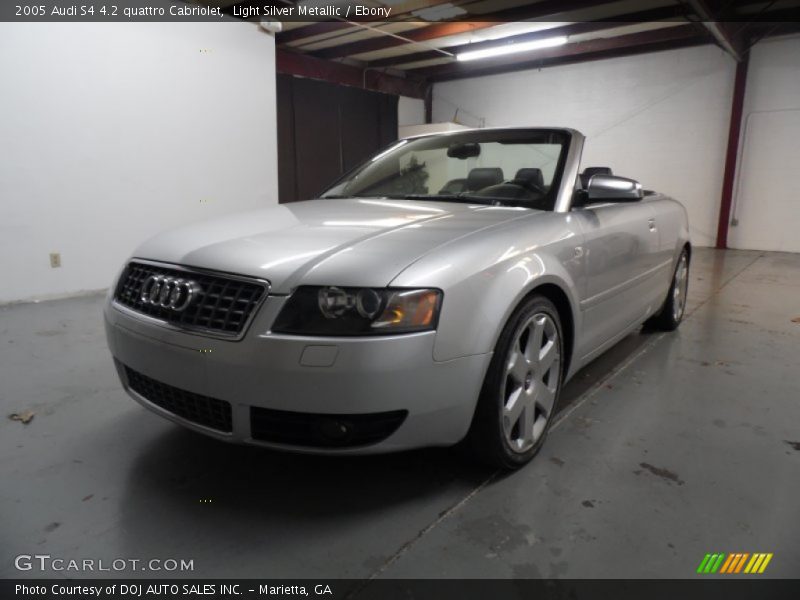 Light Silver Metallic / Ebony 2005 Audi S4 4.2 quattro Cabriolet