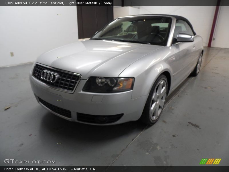 Light Silver Metallic / Ebony 2005 Audi S4 4.2 quattro Cabriolet