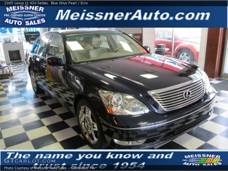Blue Onyx Pearl / Ecru 2005 Lexus LS 430 Sedan