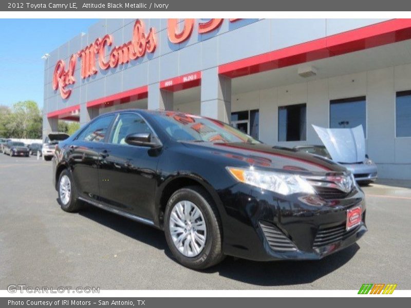 Attitude Black Metallic / Ivory 2012 Toyota Camry LE