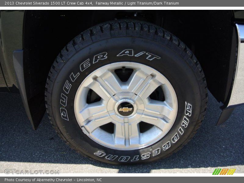 Fairway Metallic / Light Titanium/Dark Titanium 2013 Chevrolet Silverado 1500 LT Crew Cab 4x4