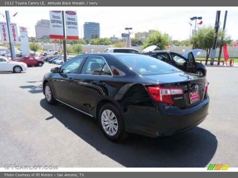 Attitude Black Metallic / Ivory 2012 Toyota Camry LE