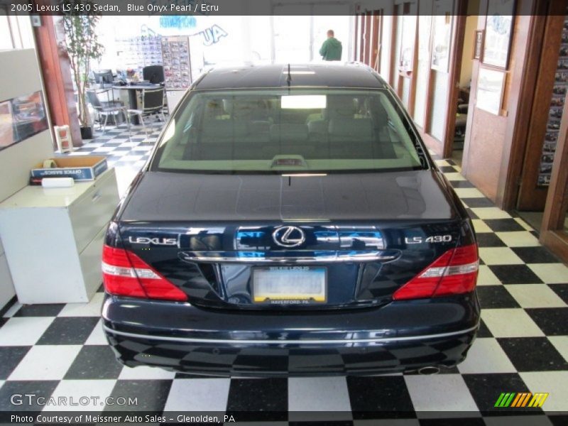 Blue Onyx Pearl / Ecru 2005 Lexus LS 430 Sedan