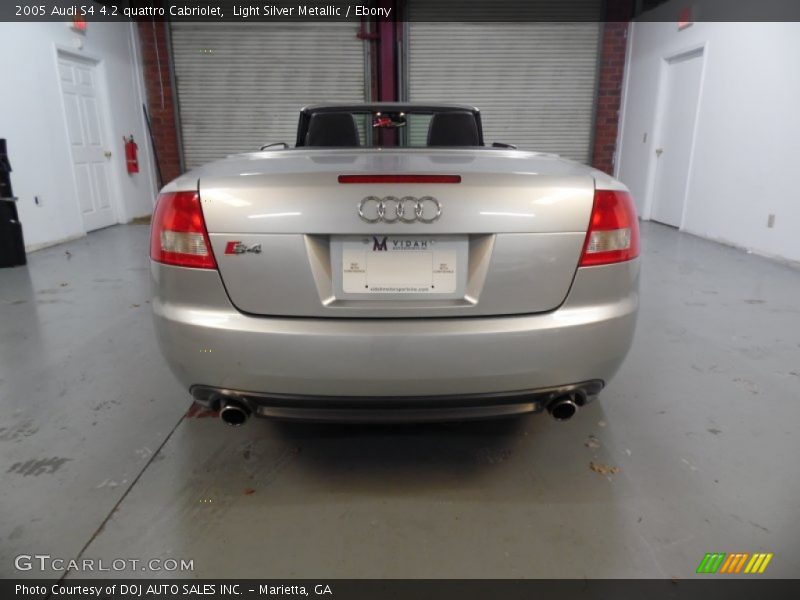 Light Silver Metallic / Ebony 2005 Audi S4 4.2 quattro Cabriolet