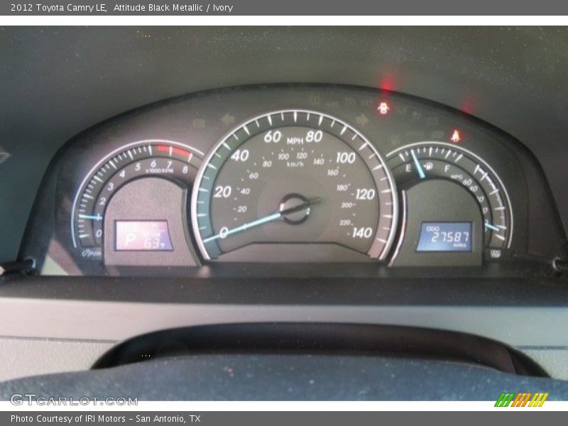 Attitude Black Metallic / Ivory 2012 Toyota Camry LE
