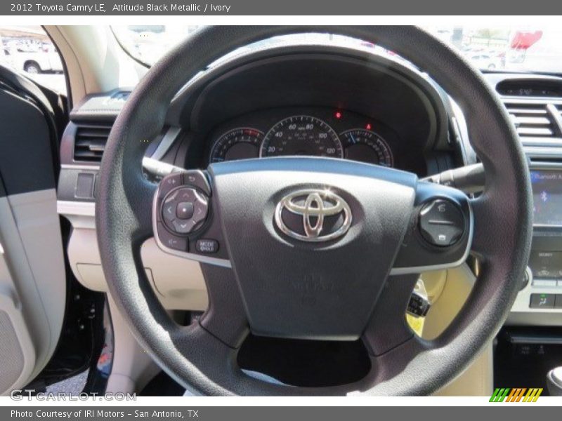 Attitude Black Metallic / Ivory 2012 Toyota Camry LE