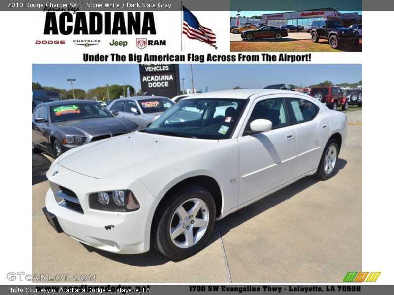 Stone White / Dark Slate Gray 2010 Dodge Charger SXT