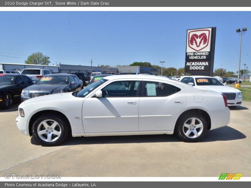 Stone White / Dark Slate Gray 2010 Dodge Charger SXT